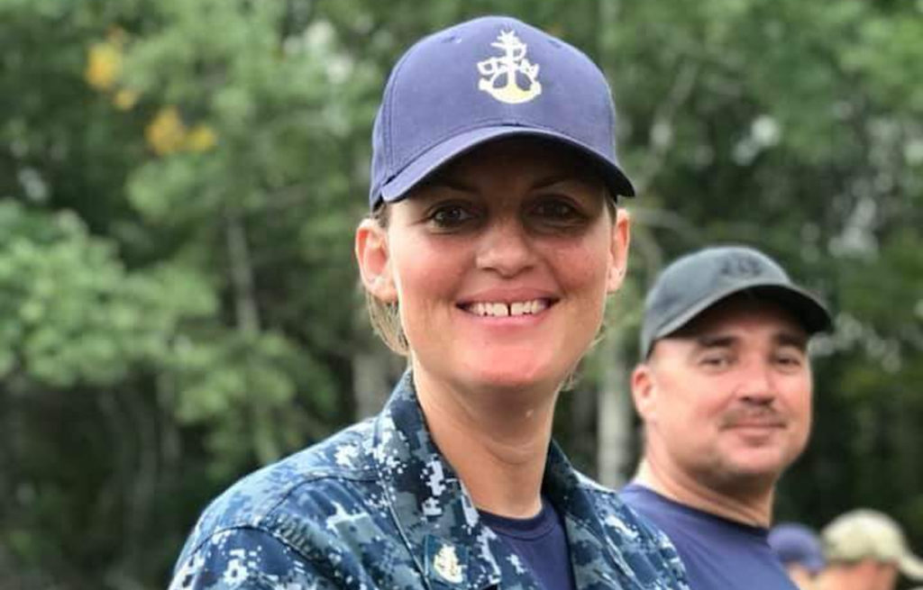 Shelby Hoffman in the Navy