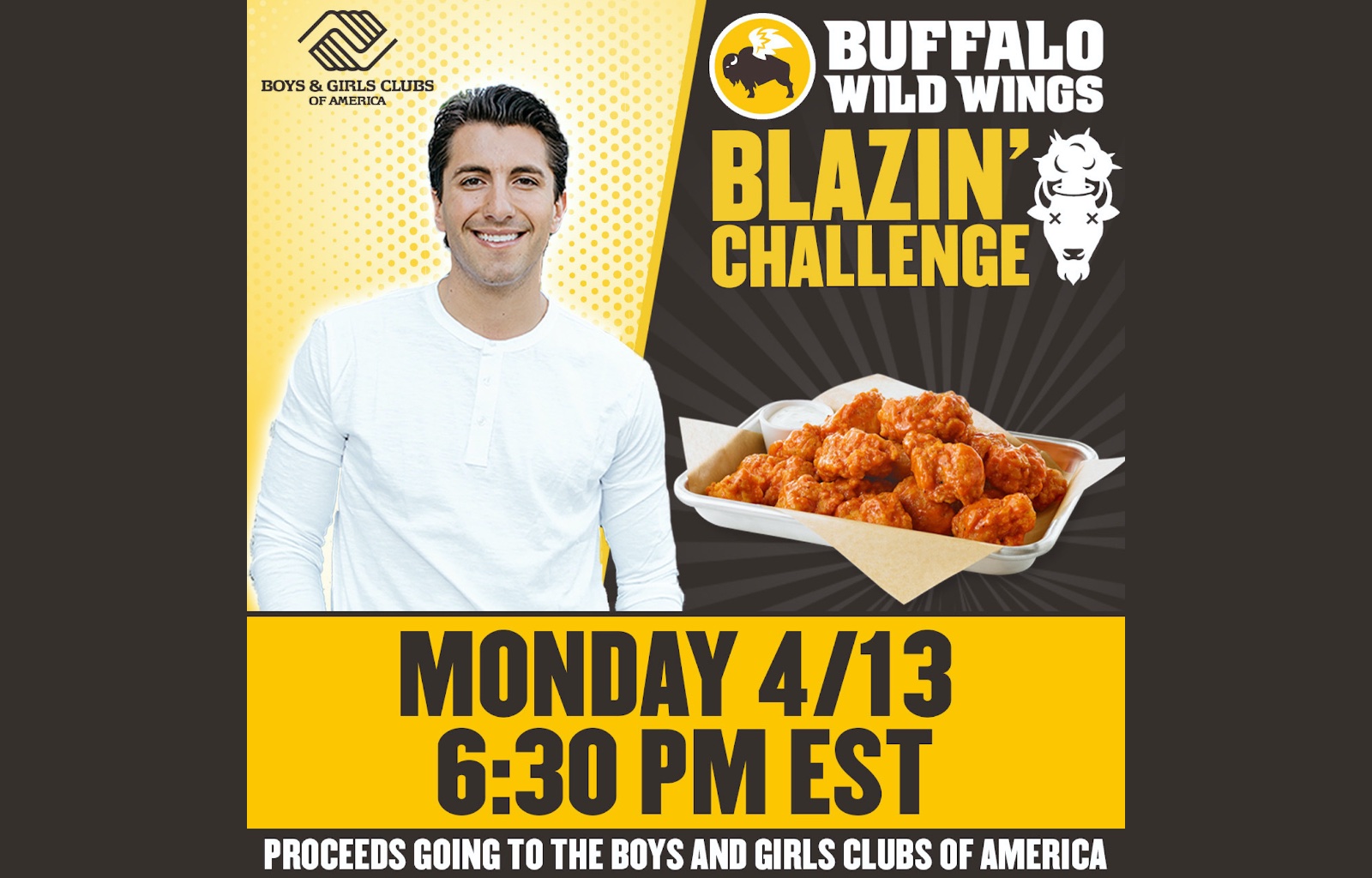 The Bachelor's Jason Tartick, BWW Team Up for Charity Wing Eating Challenge