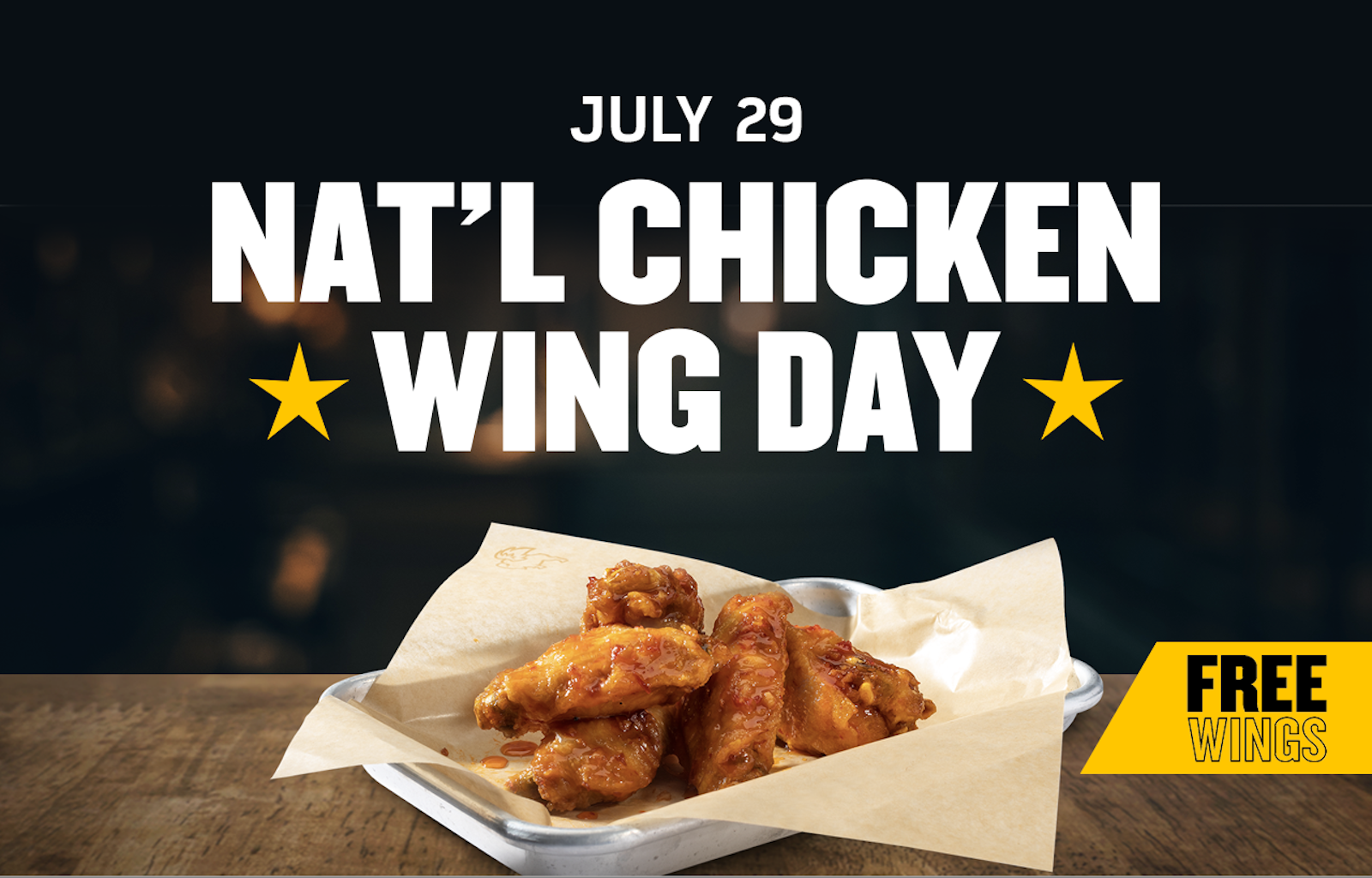 underordnet marxisme Stratford på Avon Fans Can Score Free Wings with Wing Purchase at BWW on National Wing Day