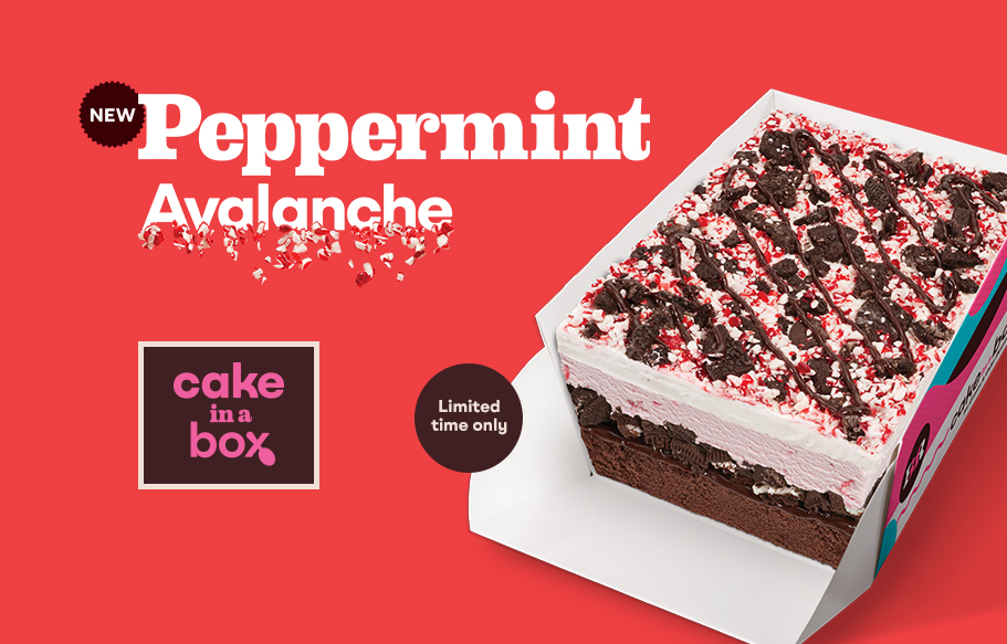 Baskin Robbins Baskin-Robbins Peppermint Avalanche Cake in a Box — product image